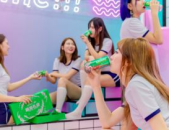 小姐姐和雪碧,夏日清凉的甜蜜邂逅